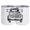 10 oz. White Stainless Steel Short Tumbler Thumbnail