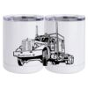 10 oz. White Stainless Steel Short Tumbler Thumbnail