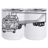 10 oz. White Stainless Steel Short Tumbler Thumbnail