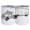 10 oz. White Stainless Steel Short Tumbler Thumbnail