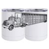 10 oz. White Stainless Steel Short Tumbler Thumbnail