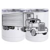 10 oz. White Stainless Steel Short Tumbler Thumbnail