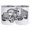 10 oz. White Stainless Steel Short Tumbler Thumbnail