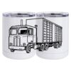 10 oz. White Stainless Steel Short Tumbler Thumbnail