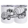 10 oz. White Stainless Steel Short Tumbler Thumbnail