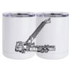 10 oz. White Stainless Steel Short Tumbler Thumbnail