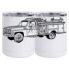 10 oz. White Stainless Steel Short Tumbler Thumbnail