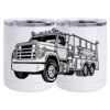 10 oz. White Stainless Steel Short Tumbler Thumbnail