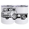 10 oz. White Stainless Steel Short Tumbler Thumbnail