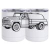 10 oz. White Stainless Steel Short Tumbler Thumbnail