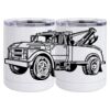 10 oz. White Stainless Steel Short Tumbler Thumbnail
