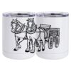 10 oz. White Stainless Steel Short Tumbler Thumbnail