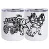 10 oz. White Stainless Steel Short Tumbler Thumbnail