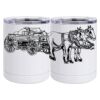 10 oz. White Stainless Steel Short Tumbler Thumbnail