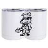 10 oz. White Stainless Steel Short Tumbler Thumbnail