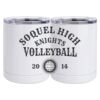 10 oz. White Stainless Steel Short Tumbler Thumbnail