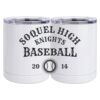 10 oz. White Stainless Steel Short Tumbler Thumbnail