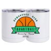 10 oz. White Stainless Steel Short Tumbler Thumbnail