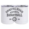 10 oz. White Stainless Steel Short Tumbler Thumbnail