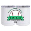 10 oz. White Stainless Steel Short Tumbler Thumbnail