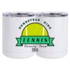 10 oz. White Stainless Steel Short Tumbler Thumbnail