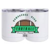 10 oz. White Stainless Steel Short Tumbler Thumbnail