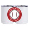 10 oz. White Stainless Steel Short Tumbler Thumbnail