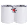 10 oz. White Stainless Steel Short Tumbler Thumbnail