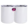 10 oz. White Stainless Steel Short Tumbler Thumbnail