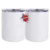 10 oz. White Stainless Steel Short Tumbler Thumbnail