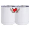 10 oz. White Stainless Steel Short Tumbler Thumbnail