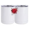 10 oz. White Stainless Steel Short Tumbler Thumbnail