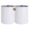 10 oz. White Stainless Steel Short Tumbler Thumbnail