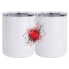 10 oz. White Stainless Steel Short Tumbler Thumbnail