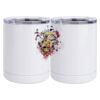 10 oz. White Stainless Steel Short Tumbler Thumbnail