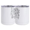 10 oz. White Stainless Steel Short Tumbler Thumbnail