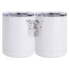 10 oz. White Stainless Steel Short Tumbler Thumbnail