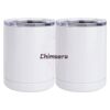 10 oz. White Stainless Steel Short Tumbler Thumbnail