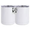 10 oz. White Stainless Steel Short Tumbler Thumbnail