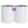 10 oz. White Stainless Steel Short Tumbler Thumbnail