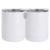 10 oz. White Stainless Steel Short Tumbler Thumbnail