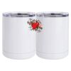 10 oz. White Stainless Steel Short Tumbler Thumbnail