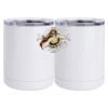 10 oz. White Stainless Steel Short Tumbler Thumbnail