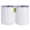 10 oz. White Stainless Steel Short Tumbler Thumbnail