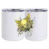 10 oz. White Stainless Steel Short Tumbler Thumbnail