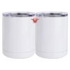 10 oz. White Stainless Steel Short Tumbler Thumbnail