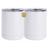 10 oz. White Stainless Steel Short Tumbler Thumbnail