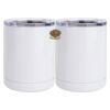 10 oz. White Stainless Steel Short Tumbler Thumbnail