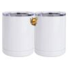 10 oz. White Stainless Steel Short Tumbler Thumbnail