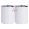 10 oz. White Stainless Steel Short Tumbler Thumbnail